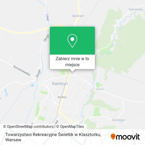 Mapa Towarzystwo Rekreacyjne Świetlik w Klasztorku