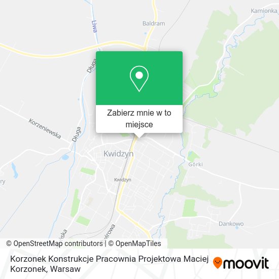 Mapa Korzonek Konstrukcje Pracownia Projektowa Maciej Korzonek