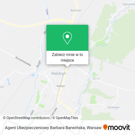 Mapa Agent Ubezpieczeniowy Barbara Barwińska