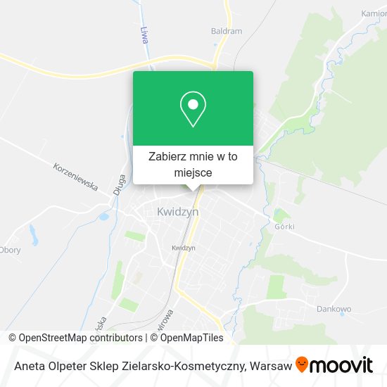 Mapa Aneta Olpeter Sklep Zielarsko-Kosmetyczny