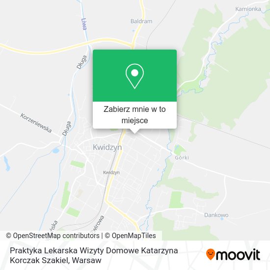 Mapa Praktyka Lekarska Wizyty Domowe Katarzyna Korczak Szakiel