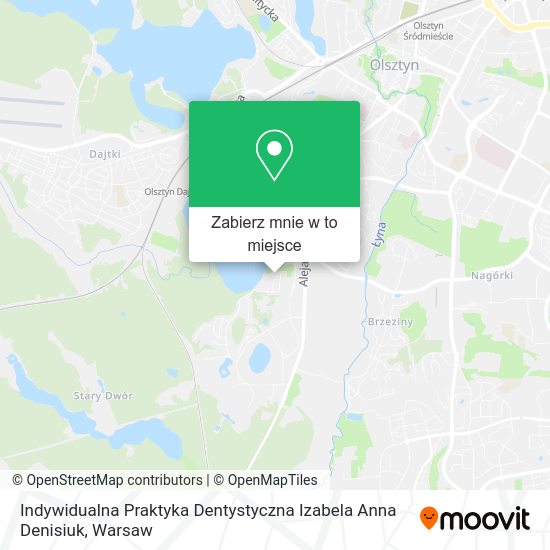 Mapa Indywidualna Praktyka Dentystyczna Izabela Anna Denisiuk