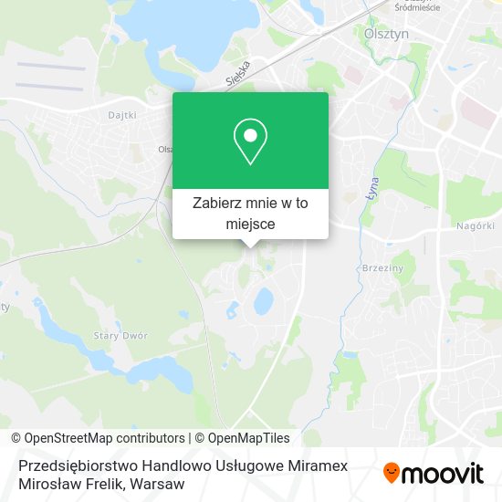 Mapa Przedsiębiorstwo Handlowo Usługowe Miramex Mirosław Frelik