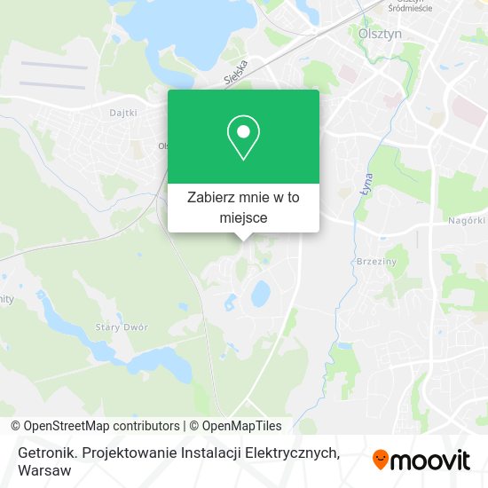 Mapa Getronik. Projektowanie Instalacji Elektrycznych