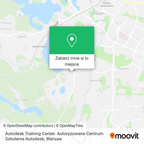 Mapa Autodesk Training Center. Autoryzowane Centrum Szkolenia Autodesk