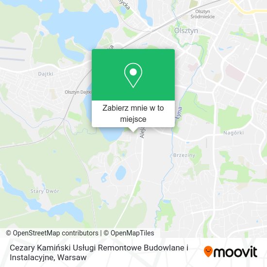 Mapa Cezary Kamiński Usługi Remontowe Budowlane i Instalacyjne