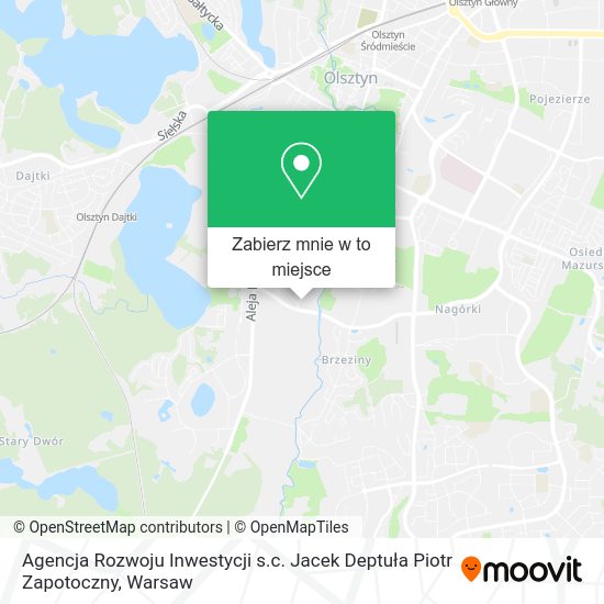 Mapa Agencja Rozwoju Inwestycji s.c. Jacek Deptuła Piotr Zapotoczny