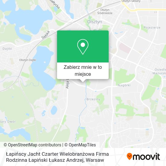 Mapa Łapińscy Jacht Czarter Wielobranżowa Firma Rodzinna Łapiński Łukasz Andrzej