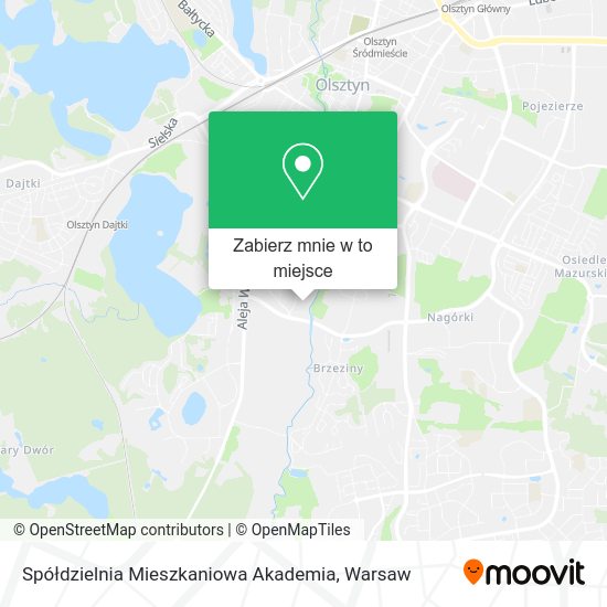 Mapa Spółdzielnia Mieszkaniowa Akademia