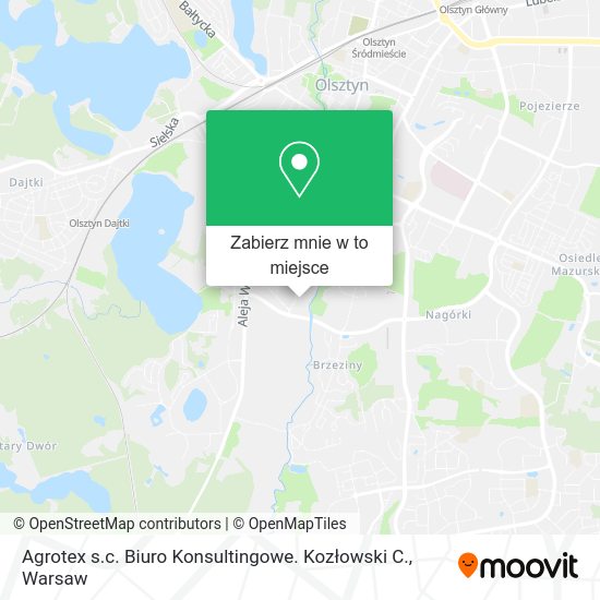 Mapa Agrotex s.c. Biuro Konsultingowe. Kozłowski C.