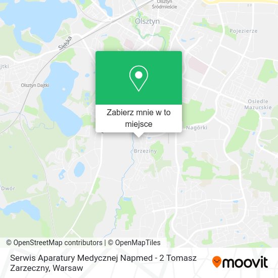 Mapa Serwis Aparatury Medycznej Napmed - 2 Tomasz Zarzeczny