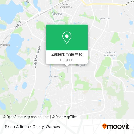 Mapa Sklep Adidas / Olszty