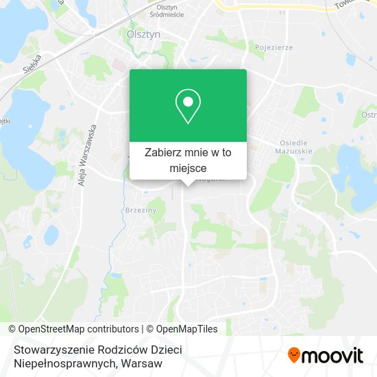 Mapa Stowarzyszenie Rodziców Dzieci Niepełnosprawnych