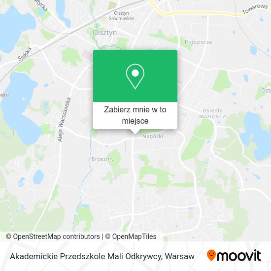 Mapa Akademickie Przedszkole Mali Odkrywcy