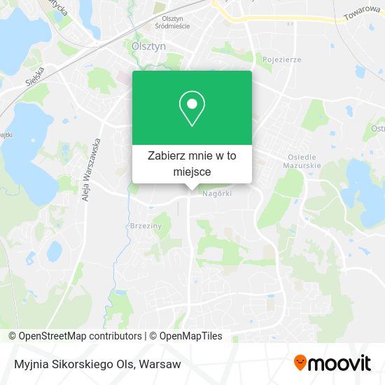 Mapa Myjnia Sikorskiego Ols