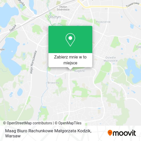 Mapa Maag Biuro Rachunkowe Małgorzata Kodzik