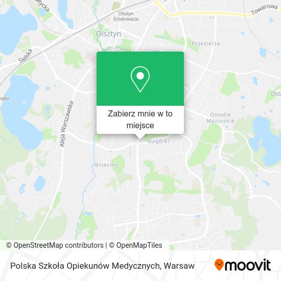 Mapa Polska Szkoła Opiekunów Medycznych