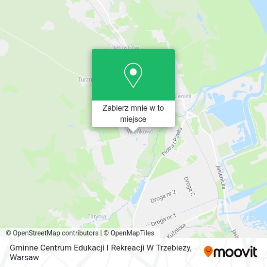 Mapa Gminne Centrum Edukacji I Rekreacji W Trzebiezy