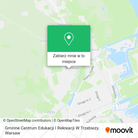 Mapa Gminne Centrum Edukacji I Rekreacji W Trzebiezy