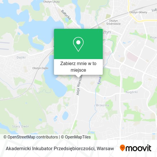 Mapa Akademicki Inkubator Przedsiębiorczości