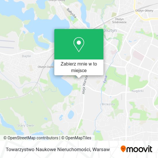 Mapa Towarzystwo Naukowe Nieruchomości