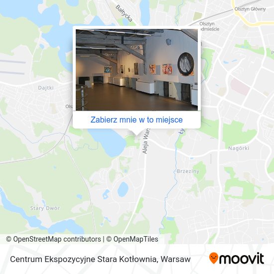 Mapa Centrum Ekspozycyjne Stara Kotłownia