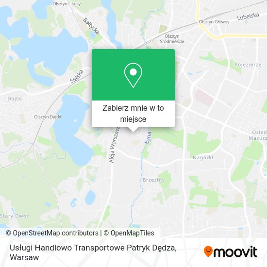 Mapa Usługi Handlowo Transportowe Patryk Dędza