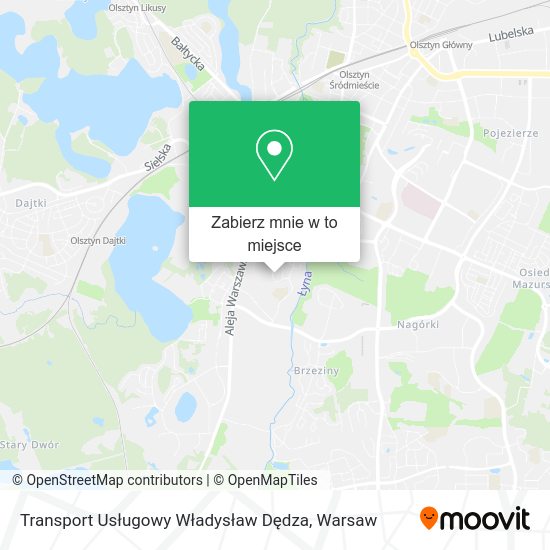 Mapa Transport Usługowy Władysław Dędza