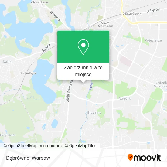 Mapa Dąbrówno
