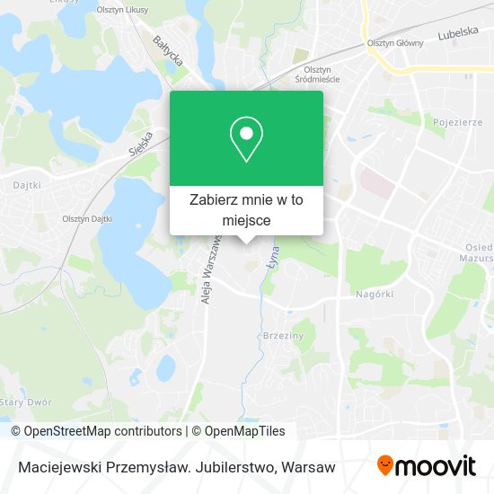 Mapa Maciejewski Przemysław. Jubilerstwo