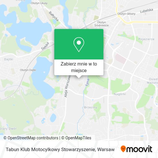 Mapa Tabun Klub Motocylkowy Stowarzyszenie