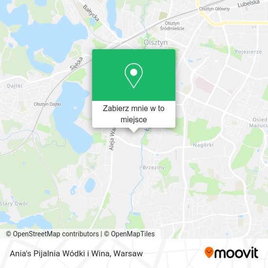 Mapa Ania's Pijalnia Wódki i Wina