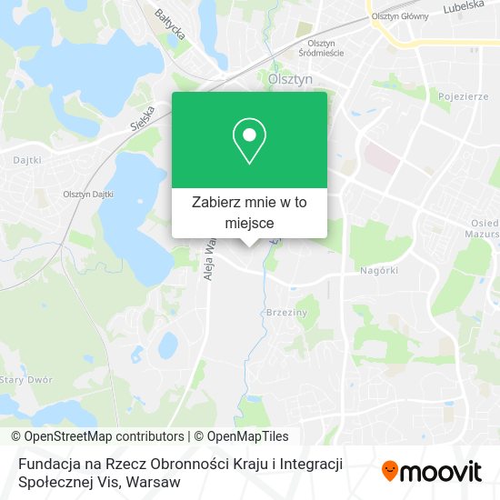 Mapa Fundacja na Rzecz Obronności Kraju i Integracji Społecznej Vis