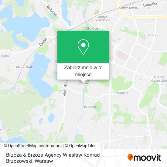 Mapa Brzoza & Brzoza Agency Wiesław Konrad Brzozowski