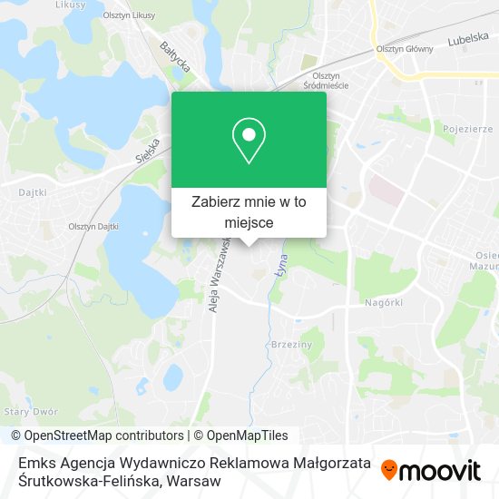 Mapa Emks Agencja Wydawniczo Reklamowa Małgorzata Śrutkowska-Felińska