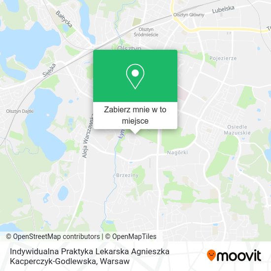 Mapa Indywidualna Praktyka Lekarska Agnieszka Kacperczyk-Godlewska