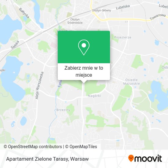 Mapa Apartament Zielone Tarasy