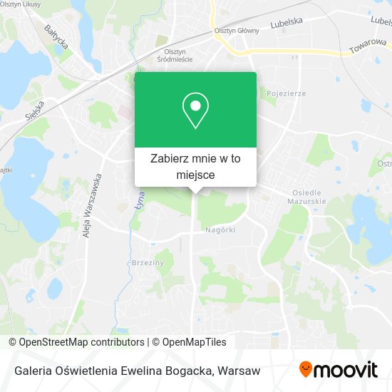 Mapa Galeria Oświetlenia Ewelina Bogacka