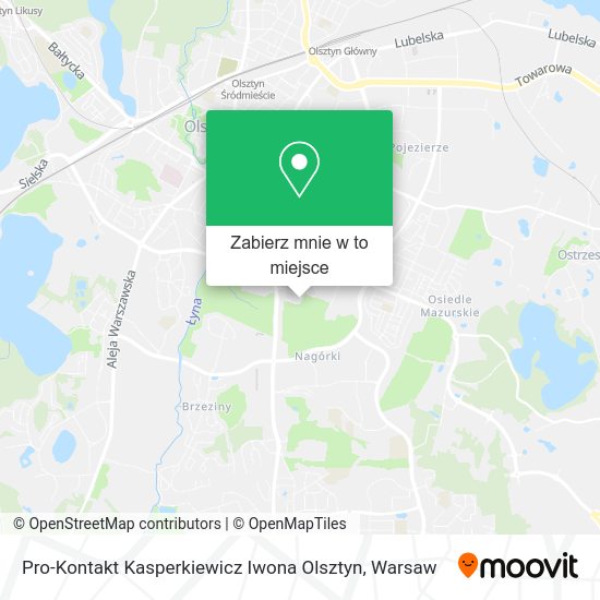 Mapa Pro-Kontakt Kasperkiewicz Iwona Olsztyn