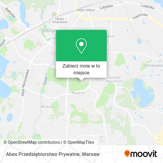 Mapa Abex Przedsiębiorstwo Prywatne