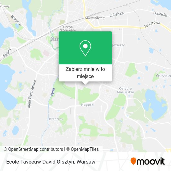 Mapa Ecole Faveeuw David Olsztyn