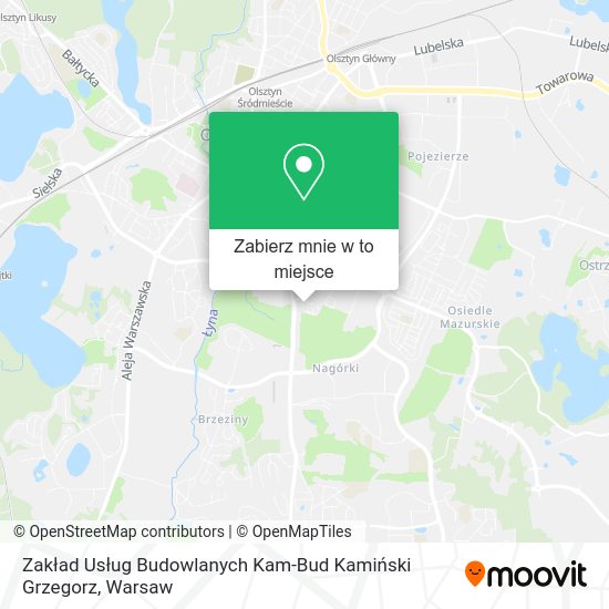 Mapa Zakład Usług Budowlanych Kam-Bud Kamiński Grzegorz