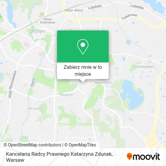 Mapa Kancelaria Radcy Prawnego Katarzyna Zdunek