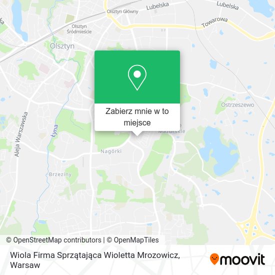 Mapa Wiola Firma Sprzątająca Wioletta Mrozowicz