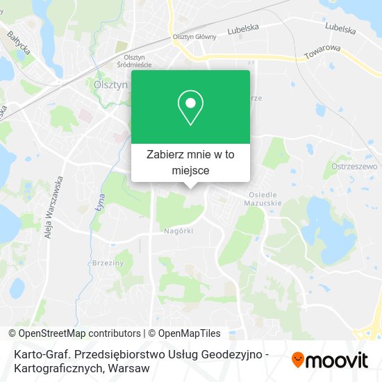 Mapa Karto-Graf. Przedsiębiorstwo Usług Geodezyjno - Kartograficznych