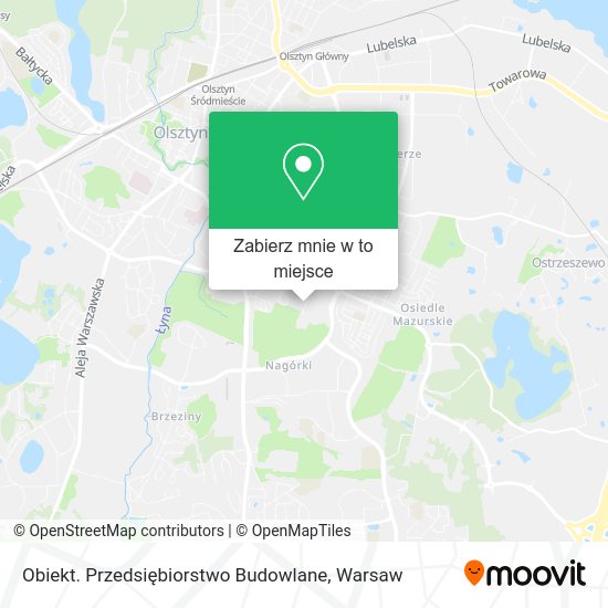 Mapa Obiekt. Przedsiębiorstwo Budowlane