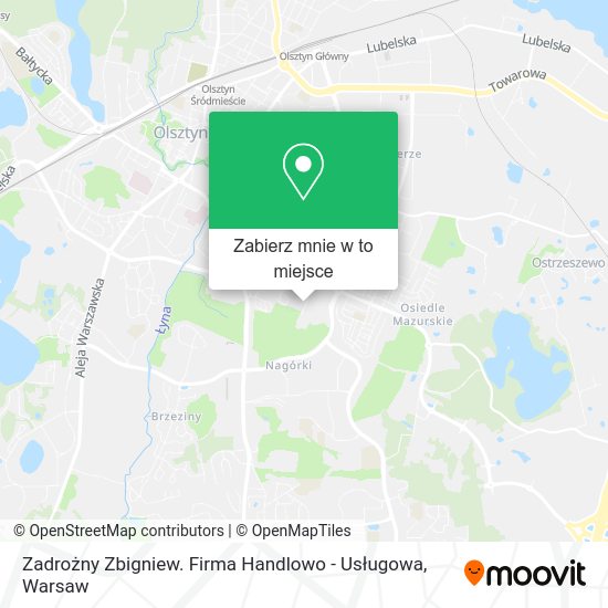 Mapa Zadrożny Zbigniew. Firma Handlowo - Usługowa