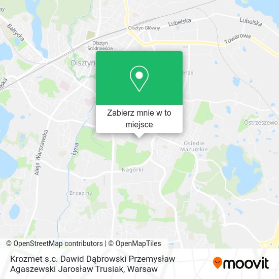 Mapa Krozmet s.c. Dawid Dąbrowski Przemysław Agaszewski Jarosław Trusiak