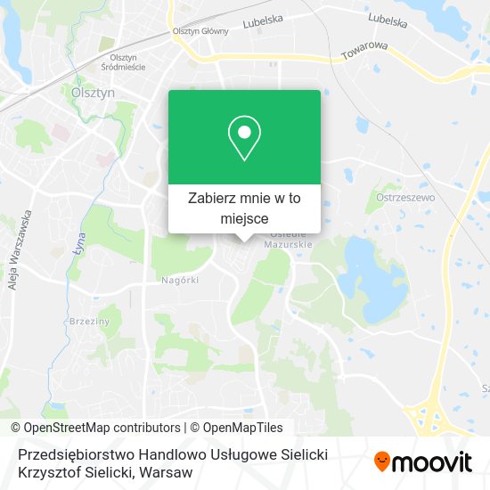 Mapa Przedsiębiorstwo Handlowo Usługowe Sielicki Krzysztof Sielicki