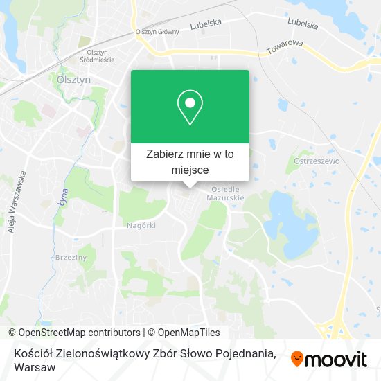 Mapa Kościół Zielonoświątkowy Zbór Słowo Pojednania